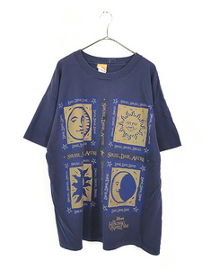 古着 90s Disney The Hunchback of Notre Dame ノートルダムの鐘 太陽 月 星 アート ムービー Tシャツ XL 古着