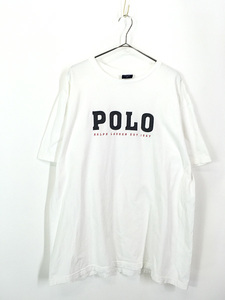 古着 90s POLO SPORT Ralph Lauren 「POLO」 BIG プリント Tシャツ XL 古着