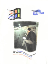 古着 90-00s Microsoft TechNet マイクロソフト ソフトウェア フォト メッセージ プロモ Tシャツ L 古着_画像2