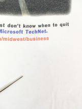 古着 90-00s Microsoft TechNet マイクロソフト ソフトウェア フォト メッセージ プロモ Tシャツ L 古着_画像5