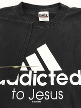 古着 00s addicted to jesus パフォーマンス ロゴ Tシャツ XL 古着_画像4