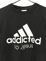 古着 00s addicted to jesus パフォーマンス ロゴ Tシャツ XL 古着_画像2