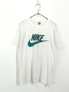 古着 90s USA製 NIKE 2カラー BIG ロゴ Tシャツ L 古着