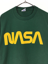 古着 00s 「NASA」 BIG ロゴ プリント Tシャツ XL 古着_画像2