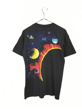 古着 90s USA製 宇宙 惑星 太陽 グラフィック アート Tシャツ S 古着_画像3
