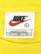 古着 90s USA製 NIKE スウォッシュ ワンポイント ラバー パッチ Tシャツ L 古着_画像6