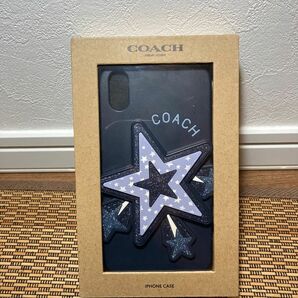 【極美品】COACH iPhone X XS スマホケース シリコン スター