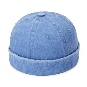 ユニセックス　セーラーキャップ　帽子　調節可能　カジュアル　ワンサイズ　 light blue　ライトブルー