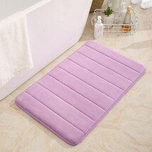 吸収性　バスマット　バスルーム　お風呂　キッチン　Purple　パープル 40x60cm_画像1