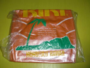 [ new goods ] that time thing 80 period Waikiki Hawaii [KIKI] beach ball ( orange ) bell entering 70cm middle . factory Showa era / retro postage 230 jpy 