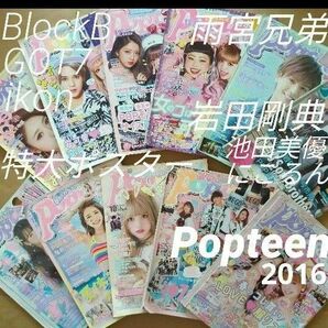 ポップティーン 10冊　雨宮兄弟blockb岩田剛典 ikon山崎賢人got7