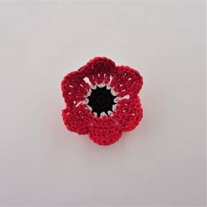 [ free shipping ] anemone. hair elastic *. flower * red * red * hand made ** repeated .×5**b98