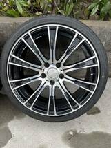 BLONKS タイヤホイール 1台分 中古部品 PCD114.3 19x9j 19x8j 235/35ZR19 265/30ZR19 (タイヤの年2022)_画像2