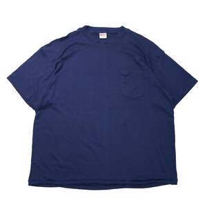 [3X] 美品 80s McGregor ポケット Tシャツ USA製 ネイビー マクレガー Maximum コットン ポリ 紺 ビンテージ vintage 70s