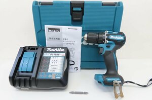 美品☆makita/マキタ DF487D 充電式ドライバドリル 電動工具 DIY DC18RF 充電器 ワイヤレス