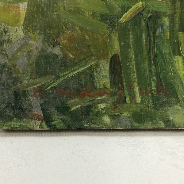 12r194【真作】中島覚雄 作 犀川辺 安曇野展望【商品説明必読】絵画