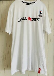 お値下げ　ラグビーワールドカップ2019 公式Tシャツ　ホワイト　白　LLサイズ　tシャツ　男女兼用　レディース　メンズ