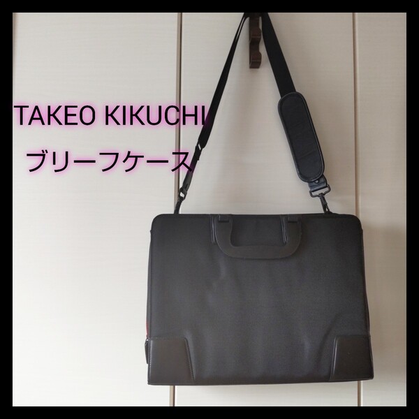 ブリーフ ケース ショルダーバッグ 2way ビジネス バック バッグ かばん カバン メンズ 黒 ブラック 社会人 キクチ タケオ 男性 TAKEO