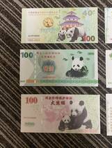 既決　可愛いパンダ記念　6枚セット紙幣_画像2
