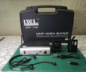 ■WM-PIN-11　JWL　UHF-738　B42　ワイヤレスピンマイクロホン　ジャンク　800MHz帯　B帯