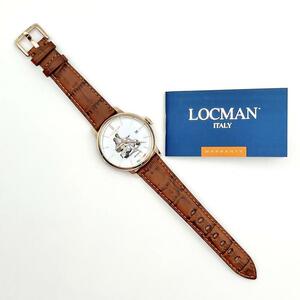 【世界限定200本】ロックマン　LOCMAN　メンズ　時計　腕時計　自動巻き AT レザー　ロマンティコ　デイト　カレンダー
