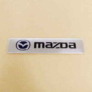 MAZDA (マツダ） アルミニウムステッカー １枚