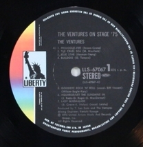 中古LP「THE VENTURES ON STAGE '75 / オン・ステージ」ベンチャーズ_画像3