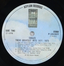 中古LP「THE GREATEST HITS 1971-1975 / グレイテスト・ヒッツ」EAGLES / イーグルス_画像5