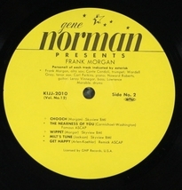 中古LP「FRANK MORGAN / フランク・モーガン」FRANK MORGAN / フランク・モーガン_画像4