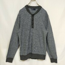 GAP　ギャップ　プルオーバーセーター　ニット　Ｖネック　ハーフスナップ　ゆるだぼ　ヘンリーネック　久住カラー　アースカラー_画像2