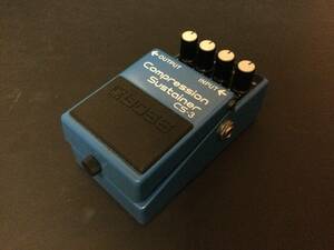 ④ 【美品・希少・使用歴1年・30年未使用保管】BOSSエフェクター　 Compression Sustainer CS-3 コンプレッサー・サスティナー