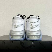 新品未使用 ナイキ エアモアアップテンポ 25cm レア モアテン メタリックシルバー NIKE AIR MORE UPTEMPO DV7408-100 ホワイト AIRMAX 95_画像7