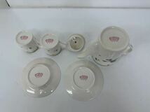 美品 NARUMI CHINA ティーカップ＆ソーサー＆ポット ティーセット カップ&ソーサー ポット 洋食器 小さなカップ&ソーサー_画像5