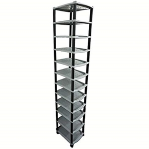  space-saving shoes rack II 12 step black & gray thin type storage shoes box shoes box shoe rack shoes inserting 