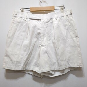 イギリス軍 SHORT MANS WHITE RN 2タックショーツ メンズ 84 ミリタリー ハーフパンツ 白 ②