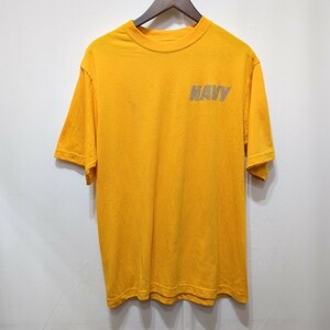 【送料370円】USA製 米軍 U.S.ARMY トレーニングTシャツ メンズ M 半袖 ミリタリー リフレクター 反射板 黄色 イエロー ①