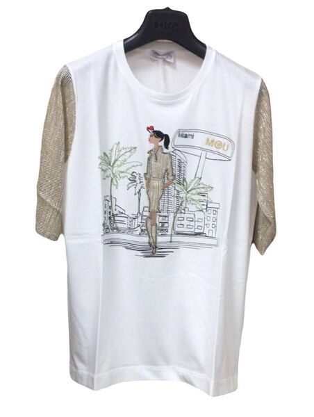 MOU T シャツ 白 cotton イタリア製 L