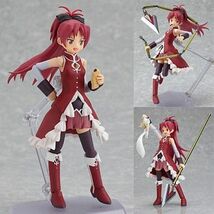 【開封品】figma 佐倉杏子 「魔法少女まどか☆マギカ」【キュウべえ頭部汚れ、リストバンドべたつき、説明書たわみ傷み、箱日焼け傷み有】_画像1