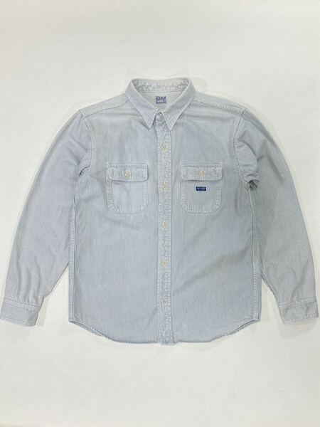 Radiall 15AW デニムシャツ “T.N.WORK SHIRTS” Lサイズ tuffnuff ヒッコリーストライプ　ラディアル 美品