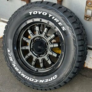 車検対応 200系 ハイエース 新品 16インチ タイヤホイールセット TOYO オープンカントリー RT 215/65R16 ホワイトレター