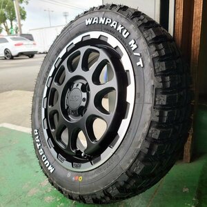 マッドタイヤ 155/65R14 新品 14インチ タイヤホイールセット マッドスター MT ホワイトレター ハイゼット エブリイ