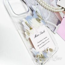 Arrows U / J 801FJ ニュアンス レジン スマホケース 韓国風 全機種対応 デコ スマホカバー キラキラ かわいい 透明 クリアハード_画像7