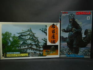 1/350 Nagoya castle Godzilla geo llama plastic model 2 point set Mothra attaching .. company Bandai breaking the seal settled used not yet constructed plastic model rare out of print 