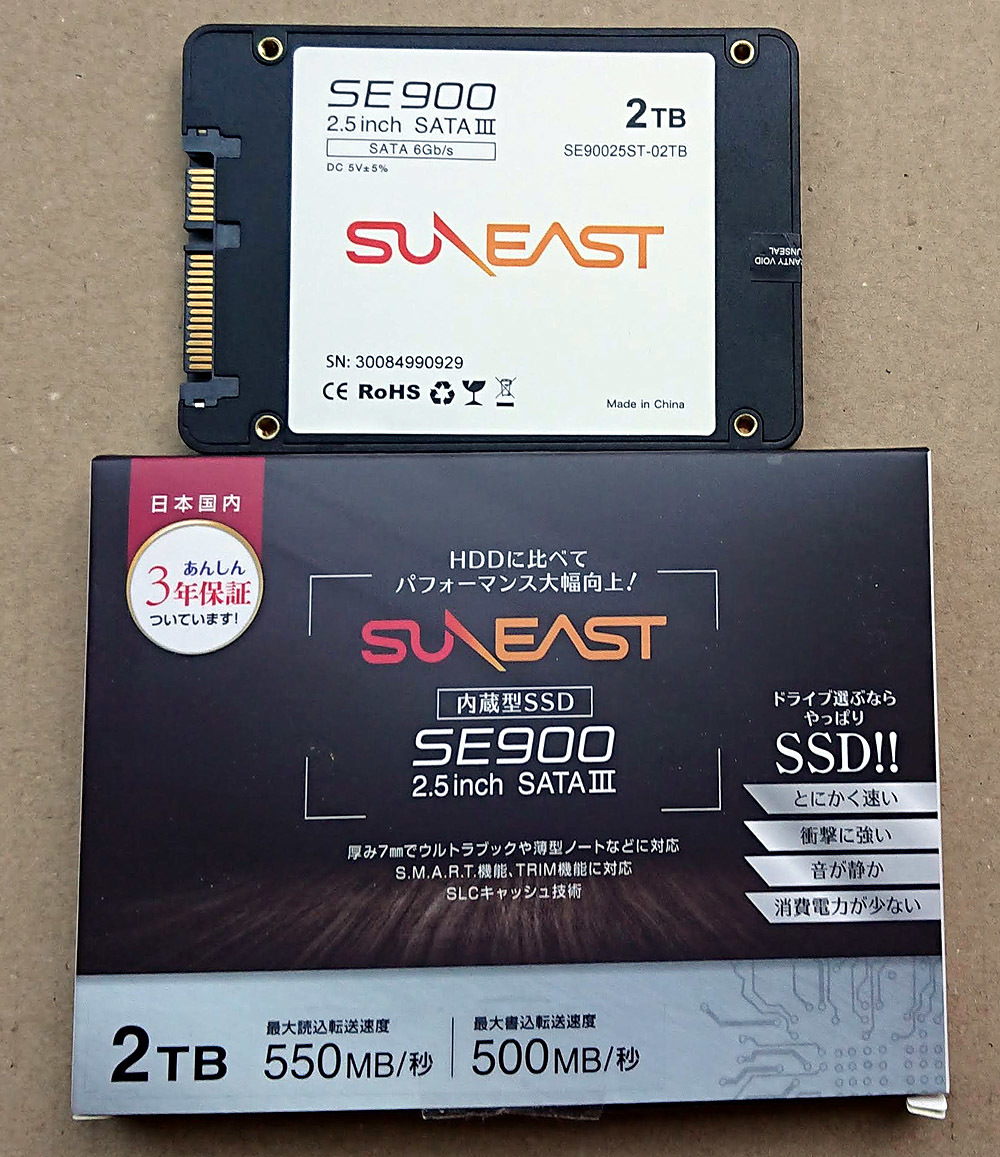 SUNEAST SSD 2TB 内蔵SATA3 2.5インチSE90025ST-02TB | JChere雅虎拍卖代购