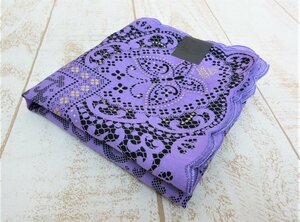 未使用☆ANNA SUI/アナスイ：スカーフ コットン ラメ ブルーミング中西