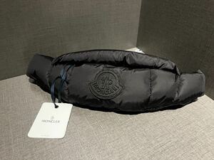 新品 本物 モンクレール MONCLER ベルトバッグ 黒　LEGERE ダウンバック ウエストポーチ ボディ バッグ ロゴ 肩掛け ショルダー