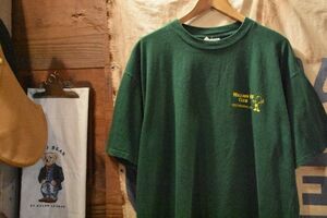 グッドプリントアメリカ製USA製90SビンテージONEITAオニータボディ企業物ロゴプリントTシャツXL緑黄色グリーンイエローアメカジn23670