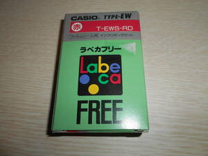  word-processor for ink ribbon [ unused ]CASIOlabeka free word-processor ribbon red type T-EWS-RD ultra rare new goods unopened type Ew