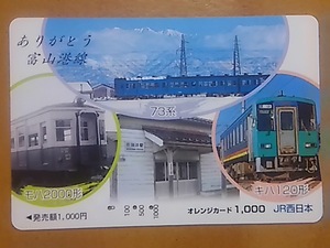 【使用済】　ありがとう富山港線　モハ2000形　73系　キハ120形