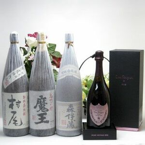 セレクションSAKE史上最強福袋4本セット(芋焼酎魔王1800ml 芋焼酎森伊蔵1800ml 芋焼酎村尾1800ml ドン ペリ